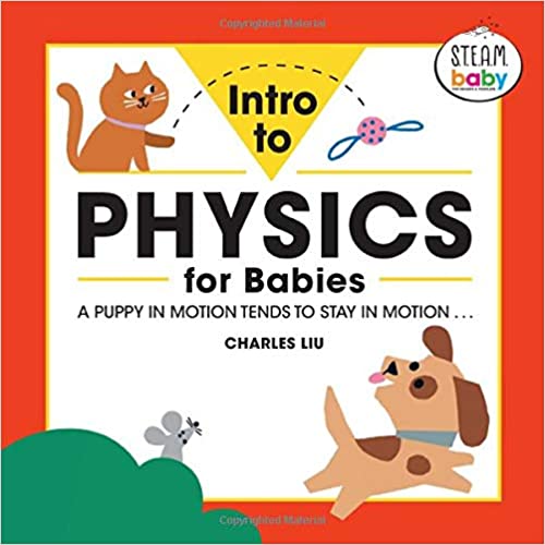 Book cover for intro to physics for babies