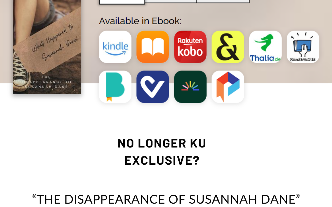 The Disappearance of Susannah Dane is Going Wide!